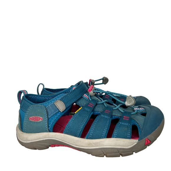 Keen Newport H2 Deep Lagoon Blue Pink Womens Size 5 - Picture 1 of 7